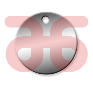 Sleutelplaatje rond alu.30x1.5