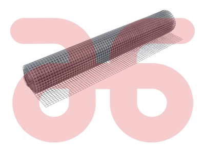 Vierkant vlechtwerk verzinkt