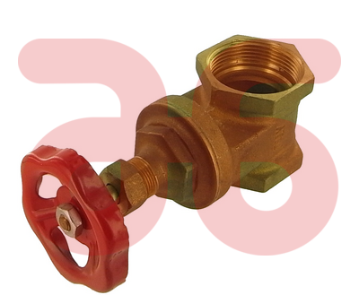 Schuifafsluiter messing 1 1/2