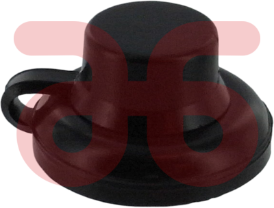 Afdekkap v.houtdraadbout zwart