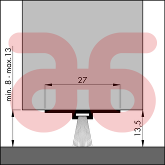 Ellen dorpelstrip aluminium dbs