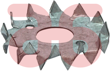 Kramplaten buldog dubbelzijdig 48mm