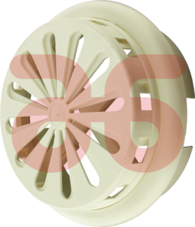 Rooster pvc wit verst.10-15cm