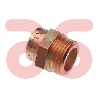 Puntstuk 1/2x15mm messing