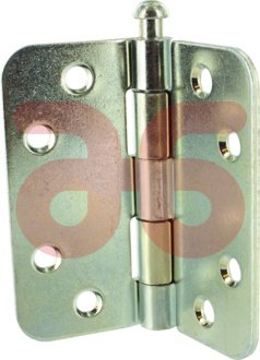 Scharnier rondehoek 90x90mm