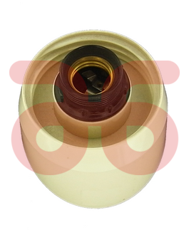 Schroefrand schuin E27 60w creme