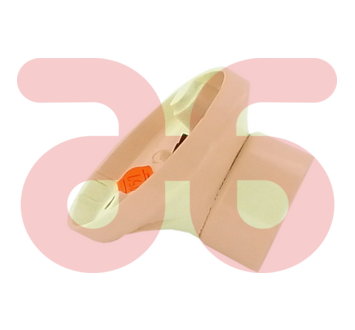 Wand/Plafondfitting E27 schuin wit