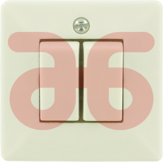 Schakelaar serie   wit opbouw