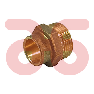 Puntstuk 1/2x22mm messing