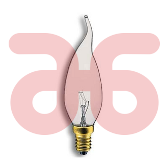 Kaarslamp e14 h.gedr. 40watt