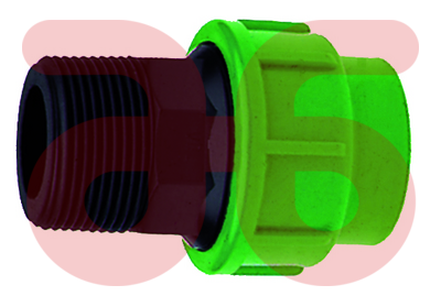 Polyethyleen kopp.25x3/4buit.