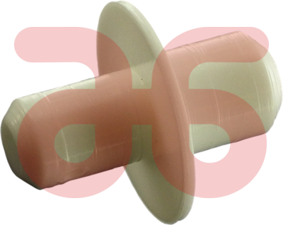 Kastplankdrager wit kunststof