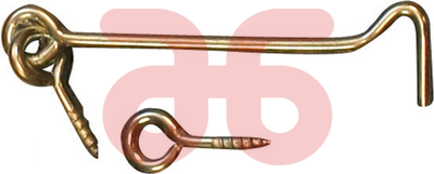 Windhaak 60m messing 140mm