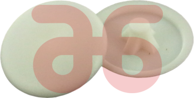 Afdekkap voor spaanplaatschr. wit