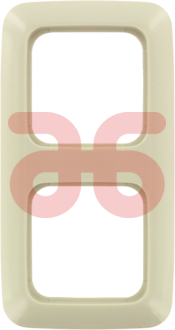 Afdekplaat 2 eenheid wit