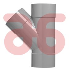 T-stuk 75mm 45 graden 3xmof