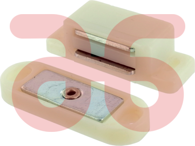 Magneetsnapper verend 4kg wit