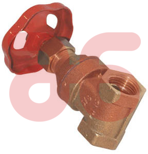 Schuifafsluiter messing 3/8