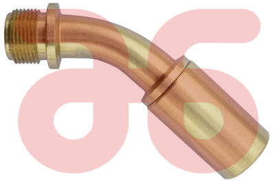 Branderbek 15mm 45 gebogen a62