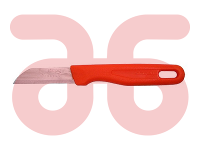 Schilmesje rvs oranje kunststof