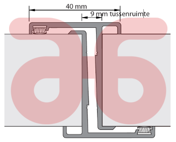 Deurnaald enkelvoudig   4058/4058 2200mm zonder kantschuif