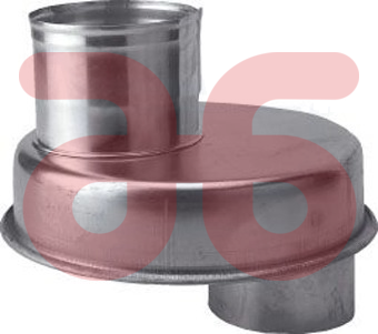 Alu.haardaansluiting rond