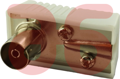 Coax stekker met holle pen