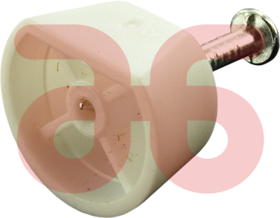 Planksteun wit kunststof