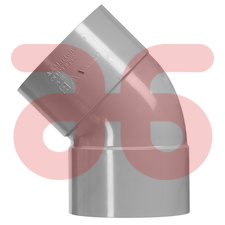 Bocht 125mm 45 graden 2x mof