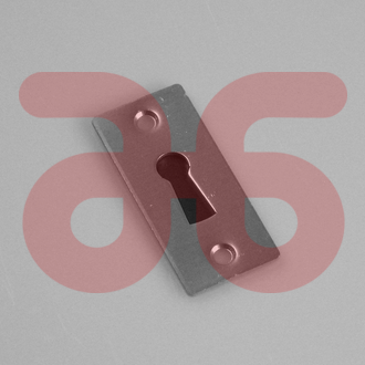 Kortschild blind/sl gat 56 mm