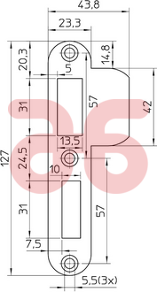 Nemef sluitplaat p1279/17