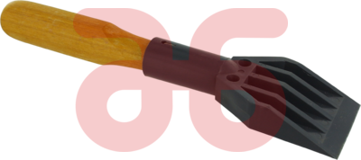 Ruitenlichter kunststof met houten steel