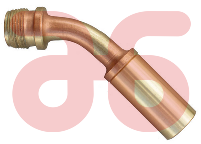 Branderbek 12mm 45 gebogen a64