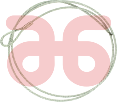 Raamkoord staal 1.5mtr