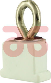 Eindstop met kap anchor wit