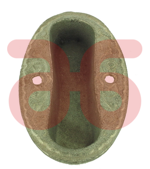 Schuifdeurkom gegoten galv.ovaal