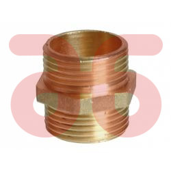 Dubbele nippel buitendraad 3/8x3/8