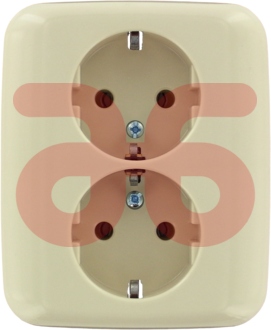 Wandcontactdoos wit inb.ra 2v