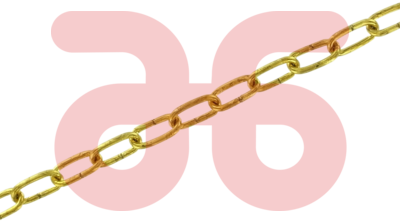 Klokketting 204svm messing