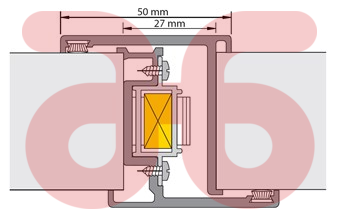 Deurnaald prefab 2000 (4066/86) 2200mm incl.kantschuif