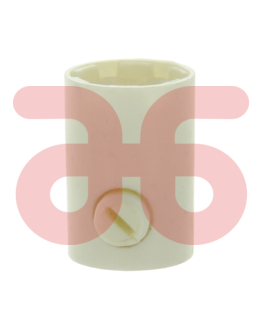 Knelnippel m. binnendraad wit