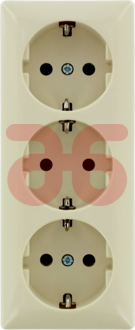 Wandcontactdoos wit opb.ra 3v