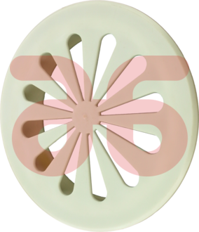 Rooster pvc wit rond 120mm