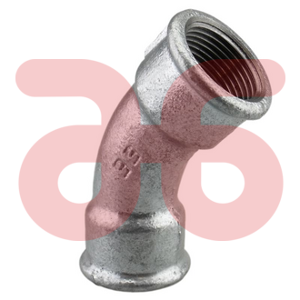 Bocht 45gr/verz.bi-bi 1.1/2