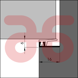 Ellen nieuwbouwstrip aib 4-n 300cm
