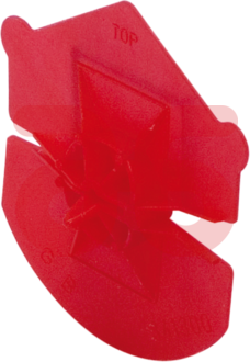 Universeelclip oranje rond 4