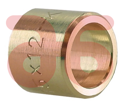 Soldeerring 15x12mm messing