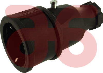 Contra stekker rubber zwart