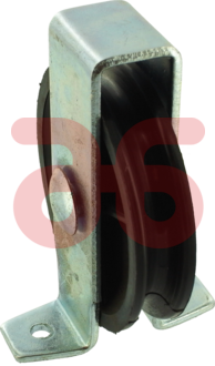 Staande katrol 50mm groef 6.5