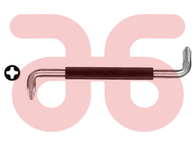 Schroevendraaier ph-3+4 haaks